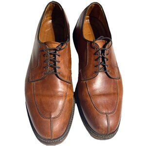 Allen Edmonds "RAYMOND" Mens Apron-Toe Derby Dress Shoe 9.5 D Brown Museum $450